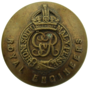 WW1 Royal Engineers Corps (George V) Tunic Button - 25mm