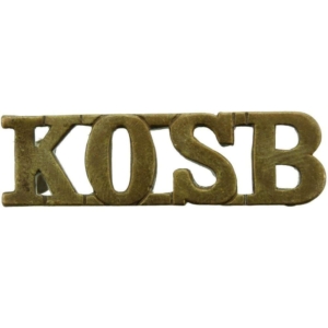 Kings Own Scottish Borderers Regiment KOSB King's Shoulder Title