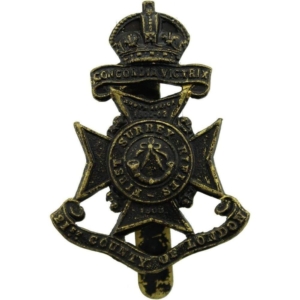 First Surrey Rifles, 21st Battalion County of London Regiment Cap Badge