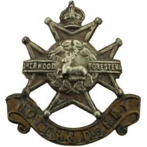UK Dug Detecting Find - WW1 Notts & Derby Regiment Relic Cap Badge