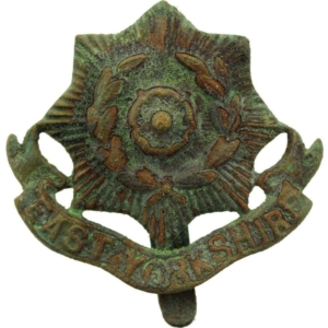 UK Dug Detecting Find - WW1 East Yorkshire Regiment Relic Cap Badge