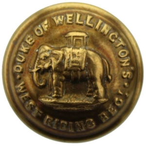 WW1 The Duke of Wellingtons West Riding Regiment SMALL Tunic Button - 19mm