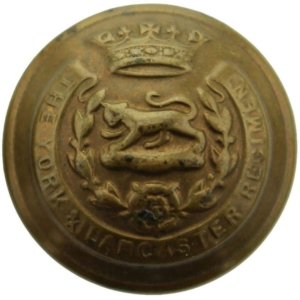 WW1 York and Lancaster Regiment Tunic Button - 26mm