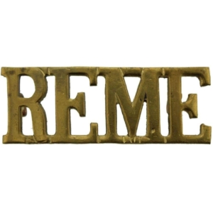 WW2 Royal Electrical & Mechanical Engineers REME Shoulder Title
