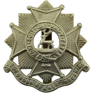WW2 Bedfordshire and Hertfordshire Regiment Cap Badge