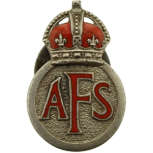 WW2 Auxiliary Fire Service AFS Lapel Badge