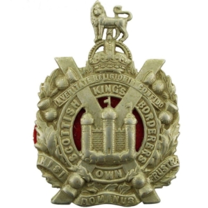 WW1 Kings Own Scottish Borderers Regiment KOSB (King's) Cap Badge