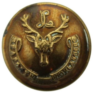 Seaforth Highlanders Scottish Regiment SMALL Tunic Button - 19mm