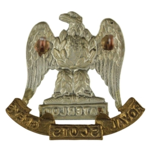 Royal Scots Greys Regiment Cap Badge - LUGS VERSION