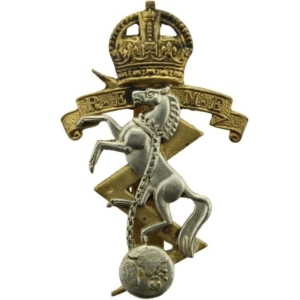 WW2 Royal Electrical & Mechanical Engineers REME Cap Badge GLADMAN NORMAN