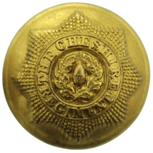 Cheshire Regiment Tunic Button - 26mm
