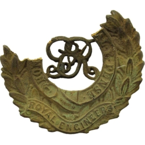 UK Dug Detecting Find - WW1 Royal Engineers Corps Relic Cap Badge