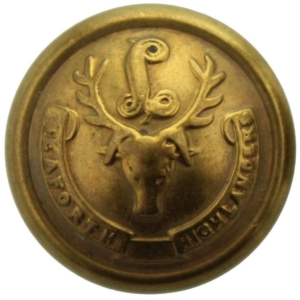 Seaforth Highlanders Scottish Regiment SMALL Tunic Button - 19mm