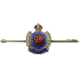 WW2 Royal Engineers Corps (George VI) SILVER Sweetheart Brooch