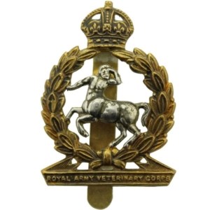 WW2 Royal Army Veterinary Corps RAVC Cap Badge - GLADMAN & NORMAN
