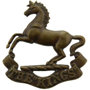 Kings Liverpool Regiment (King's) OFFICERS Bronze Collar Badge