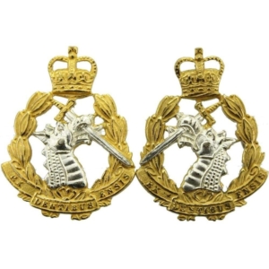 Royal Army Dental Corps RADC Dentist Collar Badge - Queens Crown