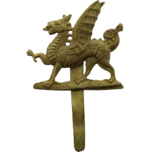 WW1 1st Monmouthshire Regiment Cap Badge - First Pattern
