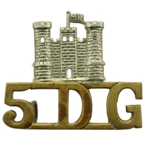 5th Royal Inniskilling Dragoon Guards Irish Regiment Shoulder Title 5DG