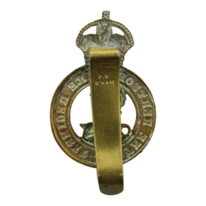 Hertfordshire Regiment Cap Badge - F.N. B'HAM Makers Mark