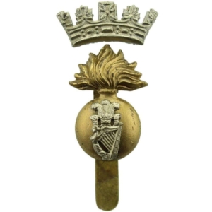 WW1 Royal Irish Fusiliers RIF Regiment Cap Badge - DUAL CONSTRUCTION