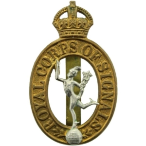 WW2 Royal Corps of Signals RCOS Cap Badge