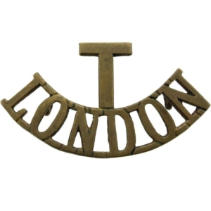 WW1 Territorial Battalion, London Regiment Shoulder Title