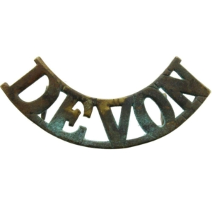 WW1 Devonshire Regiment (Devon) Shoulder Title