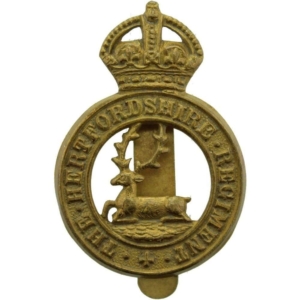 WW1 Hertfordshire Regiment Cap Badge