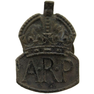 UK Dug Detecting Find - WW2 Air Raid Precautions ARP Relic Cap Badge