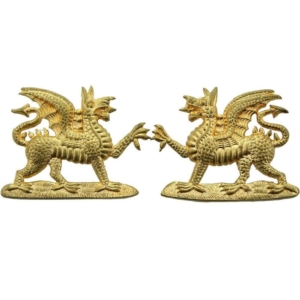 Royal East Kent (The Buffs) Regiment OFFICERS Gilt Collar Badge