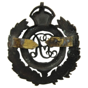 WW1 Royal Engineers Corps (George V) OFFICERS Bronze Cap Badge
