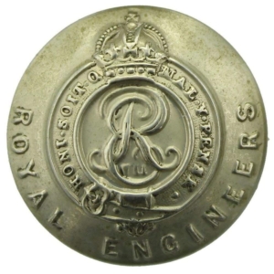 EDWARDIAN Royal Engineers Volunteers Corps (Edward VII) Tunic Button - 25mm