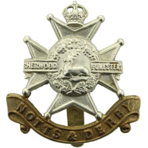 WW1 Sherwood Foresters (Notts and Derby) Regiment Cap Badge