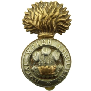 WW1 Royal Welsh Fusiliers Regiment RWF Cap Badge - FIRST PATTERN