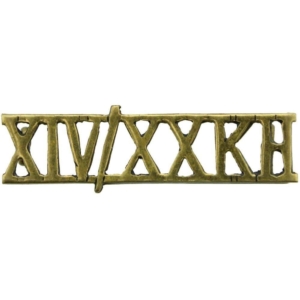 14th / 20th Kings Hussars Regiment Shoulder Title - XIV/XXKH