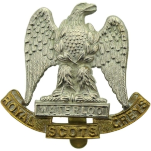 WW1 Royal Scots Greys Regiment Cap Badge