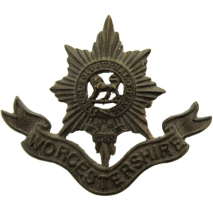 Worcestershire Regiment OFFICERS Bronze Collar Badge