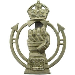 WW2 Royal Armoured Corps RAC Cap Badge - SLIDER VERSION