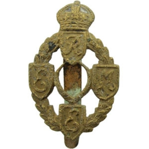 UK Dug Detecting Find - WW2 Royal Electrical & Mechanical Engineers REME Relic Cap Badge
