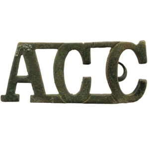UK Dug Detecting Find - WW1 Army Catering Corps ACC Relic Shoulder Title Badge