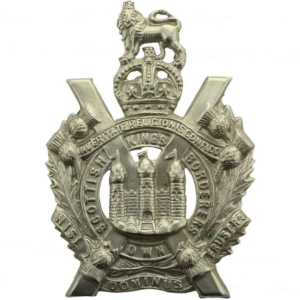 WW1 Kings Own Scottish Borderers Regiment KOSB (King's) LARGE NCO Cap Badge