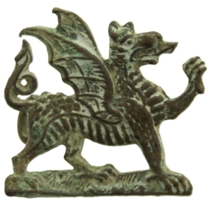 UK Dug Detecting Find - WW1 Buffs (Royal East Kent) Regiment Relic Collar Badge