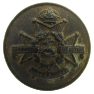 UK Dug Detecting Find - WW1 Notts & Derby Regiment Relic Tunic Button 19mm