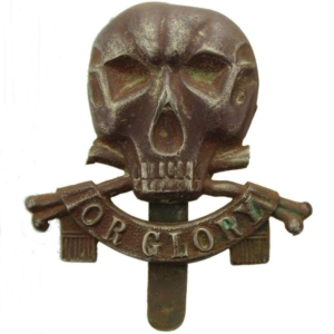 UK Dug Detecting Find - WW1 17th / 21st Lancers Regiment Deaths Head Relic Cap Badge