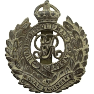 UK Dug Detecting Find - WW1 Royal Engineers Corps Relic Cap Badge