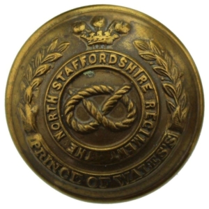 WW1 North Staffordshire Regiment Stafford Tunic Button - 26mm