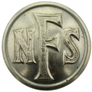WW2 National Fire Service Brigade Corps NFS Tunic Button - 25mm