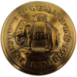 WW1 The Duke of Wellingtons West Riding Regiment Tunic Button - 26mm