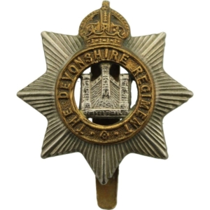 WW1 Devonshire Regiment Cap Badge